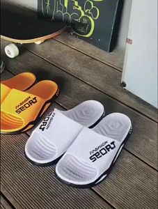 Sandal Pria Import Karet Jelly Sendal Fashion Sport Pria Slop Kekinian Anti Slip