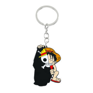 Bandai | One Piece Keyring Cartoon Anime Monkey D. Luffy Keychain For Friends Birthday Pendent Gifts