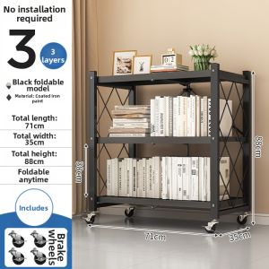 MOLORE | Easy Assembly Multi-level Mobile Bookshelf