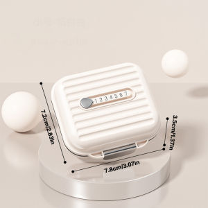 Pink/Purple/White Pill Box Mini Pill Organizer 7 Compartment Medicine Pill Case Portable Jewelry Organizer Outdoor Traveling Use