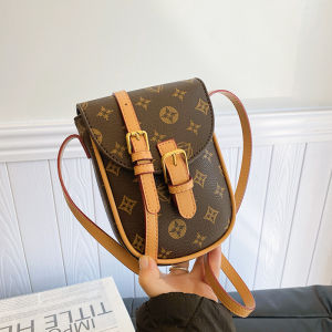 Summer Mini Womens Phone Bag Fashionable Shoulder Crossbody Lock Buckle Zipper Closure Nylon Lining Casual Vertical PU Leather