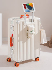 New Multi-Functional Luggage Fashionable Trendy Womens Carry-On Suitcase Durable Robust Travel Bag 20 24 28 Inch Sizes