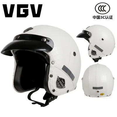 Certified Retro Cruiser Motorcycle Half Helmet