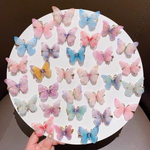 เวอร์ชั่นเกาหลีของเด็ก Princess Super Fairy Gradient Butterfly กิ๊บติดผมเครื่องประดับผมเด็กผู้หญิงน่ารักกิ๊บติดผมสาว