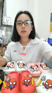 VIDVIEW !!ลดสนั่น!! รองเท้าหัวโตเด็ก มีไฟกระพริบ Opta MN61 / MA45 มินนี่เม้าส์ / สไปเดอร์แมน เบอร์ 25-30