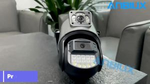 Kamera WiFi Waterproof 4K & PTZ Dual Lens dengan Deteksi Manusia