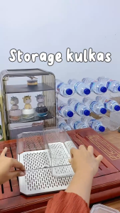 Kotak Toples Penyimpanan Makanan Buah Sayuran Stackable Design Dapat Di Tumpuk Bening Kedap Udara Food Storage Box 7 IN 1