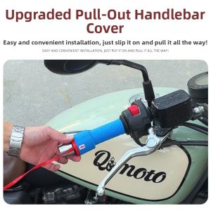 Universal Electric Bike and Motorcycle Handlebar Grip Silicone Thick Soft Non-slip Shock Absorbing Wear-resistant