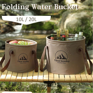 Folding Bucket Waterproof Foldable Water Sink Bucket Portable Travel Basin Camping Hiking Fishing Storage Bucket