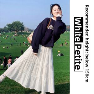 YAYANGREN | Pleated Midi Skirt for Petite Women