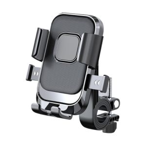 Universal Bike Phone Holder 360° Rotatable Phone Holder Handlebar Stand One Hand Operation GPS Clip for Motorcycle ATV Scooter