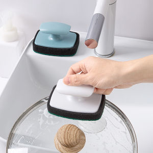 Homenhome Household Kitchen Pot Washing Specialized Cleaning Sponge with Handle