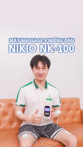 Máy Massage Xung Điện Mát Xa Trị Liệu Nikio NK-100 - 4 Miếng Dán Matxa Thư Giãn Toàn Thân 8 Chế Độ 15 Cường Độ - Pin Sạc Tiện Lợi