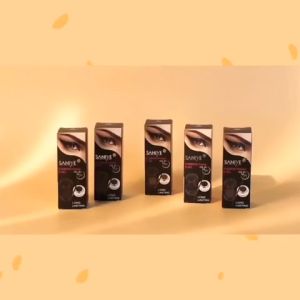 SANIYE 4 In 1 Gel Alis Double Layer 3D Eyebrow Powder Eyebrow Gel With Brush Mirror Mata Kosmetik M250