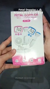 Portable Doppler Baby Heart Free Ultrasound Gel Monitor Clear SoundHear Babys Heartbeat at Home