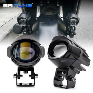 Britune Night Hawk สปอร์ตไลท์ LED Mini ขับรถแสงเสริมกันน ้ ํารถจักรยานยนต ์ Dual สี LED Spotlight สกู ๊ ตเตอร ์ ไฟฟ ้ าจักรยานอุปกรณ ์ เสริม