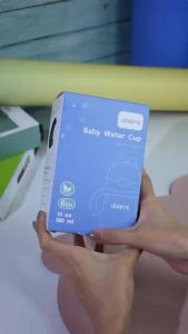 Oberni Botol Minum Anak Sedotan Tali / Mall High Quality Tritan / Botol Susu Bayi Training Sippy Cup 300ml  10oz GAGANG Anti Kolik Silicone Straw Bpa Free Plastik Sekolah Anti Tumpah Murah Lucu Laki Laki Perempuan Balita