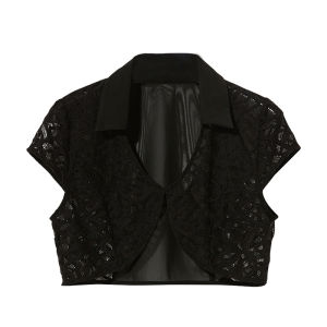 GOSSIP.D | Lace Hollow Out Short Womens Jacket Summer Shoulder Shawl Versatile Outerwear For Skirts Breathable Thin Design Commute Style