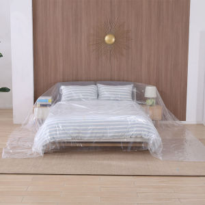 【On Sale】10M Waterproof Dust Cover Plastic Disposable Furniture Dustproof Film Bed Sofa Masking Cover