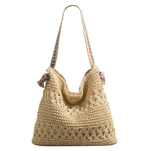 URCDN RDALVO | Large Capacity Versatile Commuter Straw Bag