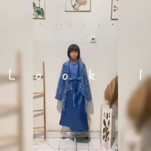 Pakaian Muslim Anak Perempuan Dan Remaja Abg Model Terbaru Viral Maxi Fuji Kids Set 2in1 Satin Velvet Matt Brokat Mutiara Gamis Anak Tanggung Perempuan Terbaru 2025