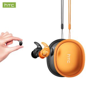 HTC NE76 Bluetooth Earphones AI Translator Earbuds Mini Invisible Sleep Earbuds Soft Wireless Headphones Orange