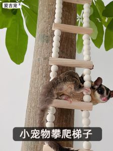 Parrot Ladder Sugar Glider Stairs Minipet Wooden Toy Landscaping Supplies Bird Cage Flexible Climbing Ladder