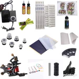 Bộ 1 máy xăm hình trung cấp giá rẻ để các bạn học xăm và xăm hình