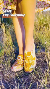 UIN Toledo I Womens Art Travel Shoes Canvas Flat Shoes Slip-on Loafers-Van Gogh Sunflowers