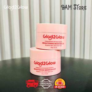 Glad2Glow Pomegranate 5% Niacinamide Brightening Moisturizer 30gr Pelembab Wajah Mencerahkan Krim Siang Krim Malam