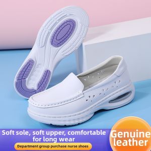 SHIYAN | Soft Soled Breathable Anti-Slip Leather Nurse Shoes