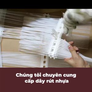 Bịch 100 Sợi Dây Rút Nhựa Diệp Tấn Phát Nhiều Kích Cỡ Màu Trắng Nhiều Kích Thước