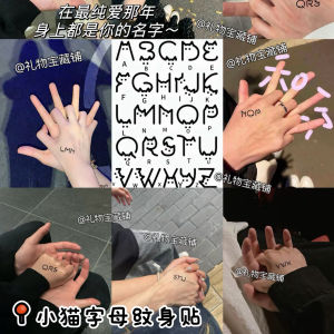 Nhãn Dán Hình Chữ Cái Mèo Chống Thấm Nước Lâu Trôi Cho Nam Và Nữ Đồ Trang Trí Văn Hóa Vật Phẩm Văn Phòng Phẩm Nhãn Dán 3D