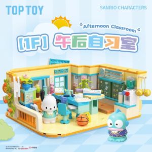 TOPTOY Sanrio Academy Block Cool Luffy Cat And Dog Assembly Toy Bé Gáis Gift Sanrio Academy Plastic Building Blocks Educational Toys