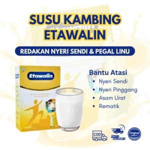 ETAWALIN SUSU KAMBING ATASI MASALAH NYERI SENDI ASAM URAT 200 gr BANTU MENINGKATKAN KEPADATAN TULANG