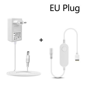 Tuya WiFi LED RGB Controller with EU/US Plug2A 3A DC12V 24V Power Supply Adapter Lighting Transformer For LED Strip/LED Tube