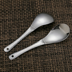 AI-C1414 Sendok Kuah Serbaguna / Sendok Bebek Stainless Alat Makan Gagang Ukir / Sendok Makan