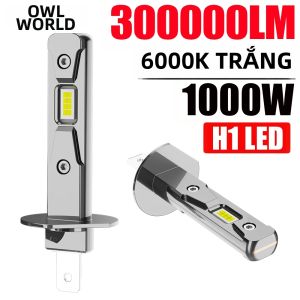Đèn LED Ô Tô H1 1000W Đèn Pha Công Suất Cao 6000K Không Lỗi CANBUS Bóng Đèn Pha Lắp Chung Nâng Cấp Đèn Xe Hơi