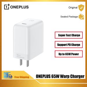 OnePlus 65W Original Charger Warp Flash Charge Fast Charging Head Support Android and iOS Devices Power Adapter White