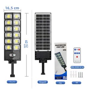 Đèn LED Năng Lượng Mặt Trời Ngoài Trời 5000000LM 10000W/5000W/2000W Đèn Pha Cảm Biến Chuyển Động Mạnh Mẽ Đèn Đường Năng Lượng Mặt Trời Có Điều Khiển Từ Xa IP65 Chống Nước