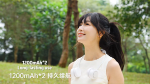 [✅SG Ready Stock] Neck Fan Portable Cooling Fan Foldable Leafless Sports Fan Mini USB Rechargeable Outdoor 挂脖风扇