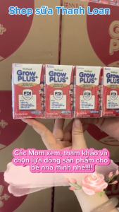 (HSD T4-2026) (Mẫu Mới) Thùng 48 Hộp Sữa Bột Pha Sẵn Nutifood GROW PLUS SDD Ít Đường 110ml Đỏ.