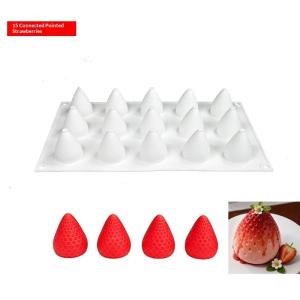 EELHOE | 3D Strawberry Raspberry Silicone Baking Mold 1Pcs Food Grade Non-Stick for Cake Decor Mousse Candy Soap DIY Kitchen Supplies