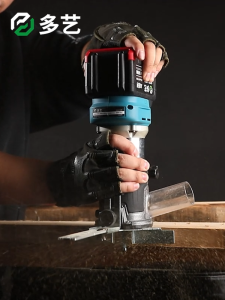 High-Power Universal Brushless Woodworking Slotting Machine Edge Trimmer Air Block Multi-Function Drum Machine Versatile Tool