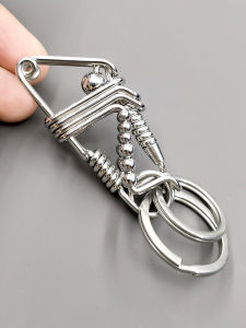 Handmade Crafts Key Chain Durable Mens Personalized Gift High-End Waist Hanging Grasshopper Grasshopper Car Key Chain