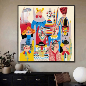 YASISHA | Dopamine Cartoon Art Wall Decor