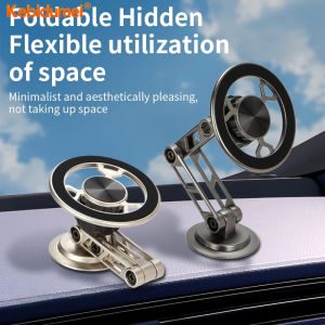 Kebidumei 720 Rotate Metal Ma-gnetic Car Phone Holder Foldable Phone Stand Air Vent Ma-gnet Mount GPS Support For All phone