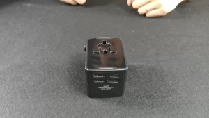 Lemorele Universal International Travel Adapter Fast Charging Plug Type C+USB C 65w/100w GaN Charger