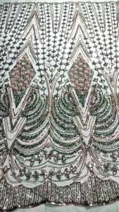 2026 African Handmade Beaded Sequins Embroidery Lace Fabric High Quality French Nigerian Bridal Mesh For Wedding DIY Sewing 5Y