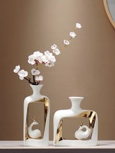 MEIWEISI | High-end TV Cabinet and Ceramic Vase Decor